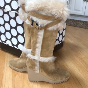 Coach Suede Fur boots!